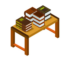 Sticker - isometric desk