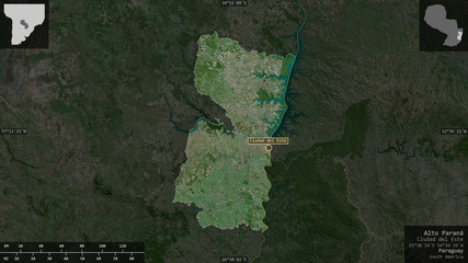 Alto Paraná, Paraguay - composition. Satellite