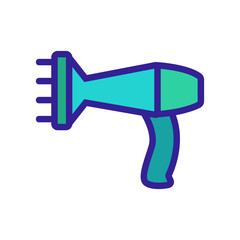 Wall Mural - hair dryer diffuser icon vector. hair dryer diffuser sign. color symbol illustration