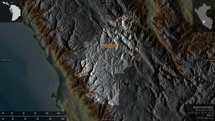 Huancavelica, Peru - composition. Relief