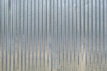 Metal Sheet Corrugated Galvanized Profile Texture, Background.