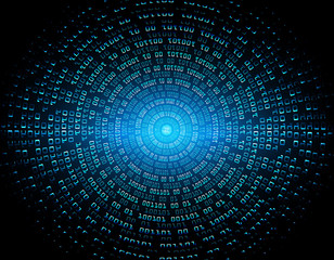 blue cyber circuit future technology concept background