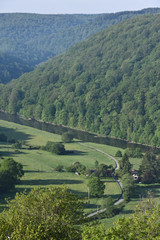 Poster - Belgique Wallonie Province Luxembourg vert environnement bois arbre Semois