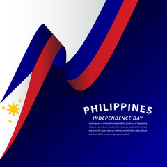 Wall Mural - Happy Philippines Independence Day Celebration Vector Template Design Illustration