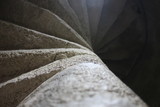Fototapeta Na drzwi - Perspective of a spiral staircase