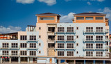 Fototapeta Miasto - Construction on New Resort building in Aruba