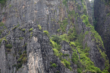 rock wall formations