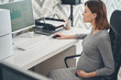 © Viacheslav Yakobchuk - Beautiful pregnant lady using computer at work
