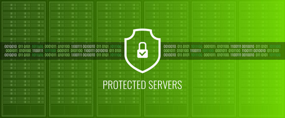 Wall Mural - protected servers