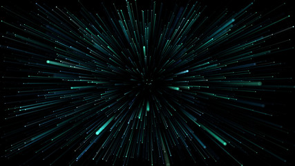 Wall Mural - Star Burst Warp Space StarField galaxy universe cosmic background