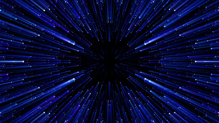 Wall Mural - Star Burst Warp Space StarField galaxy universe cosmic background