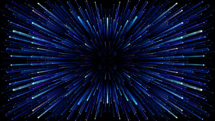 Wall Mural - Star Burst Warp Space StarField galaxy universe cosmic background