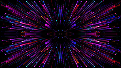 Wall Mural - Star Burst Warp Space StarField galaxy universe cosmic background