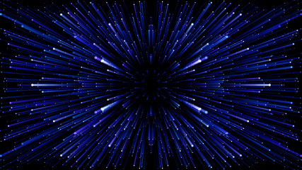 Wall Mural - Star Burst Warp Space StarField galaxy universe cosmic background