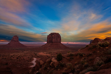 Canvas Print - Huge masses of red sandstone