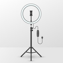 Studio Lamp Light Ring, Selfie Photo Camera Stick