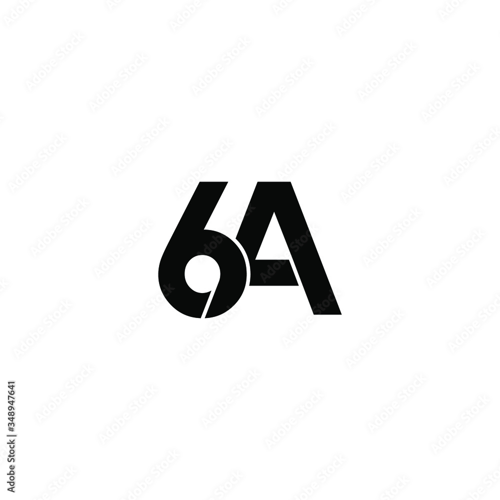 6a letter original monogram logo design Stock Vector | Adobe Stock