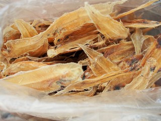 Wall Mural - The dried small fish are the Asian food