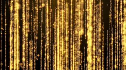 Wall Mural - luxury golden abstract background beautiful luxurious curtain particle rain vintage bokeh light
