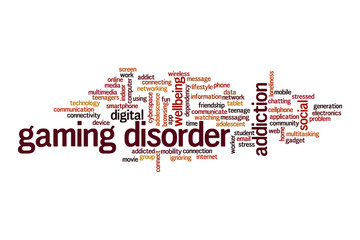 Sticker - Gaming disorder cloud concept