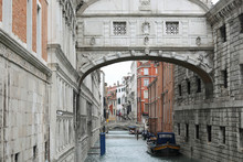 Bridge Of Sighs In Venice In Italy