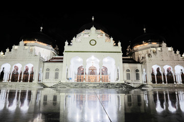 Baiturrahman Grand Mosque is a Mosque located in the center of Banda Aceh city