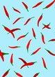 © dream - red pepper abstract seamless pattern. vector minimalist simple background
