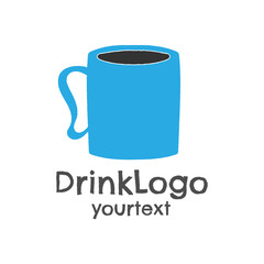 Wall Mural - drink hand drawn logo design. funny icon