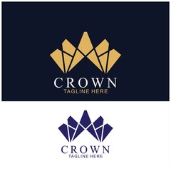 Wall Mural - Modern Crown Logo Template