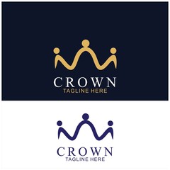 Wall Mural - Modern Crown Logo Template