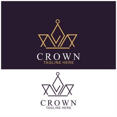 Wall Mural - Modern Crown Logo Template