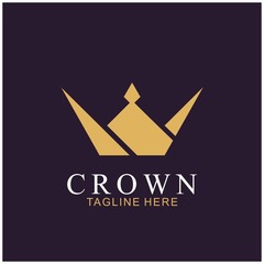 Wall Mural - Modern Crown Logo Template