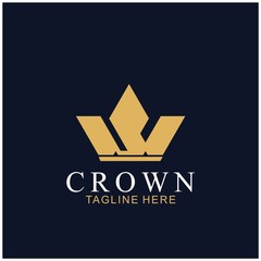 Wall Mural - Modern Crown Logo Template