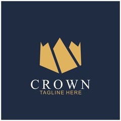 Wall Mural - Modern Crown Logo Template