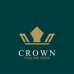 Wall Mural - Modern Crown Logo Template