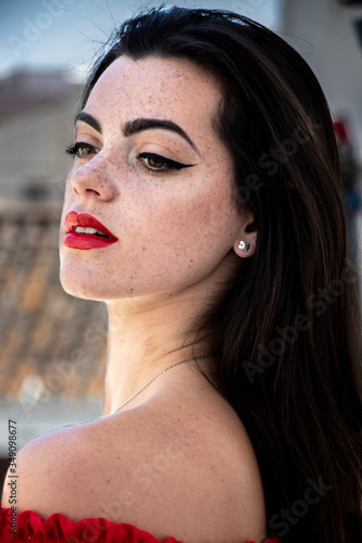 Fotografía Joven bella mirada posando retrato