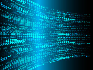 blue cyber circuit future technology concept background