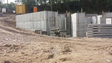 Construction Site With A Concrete Mixer