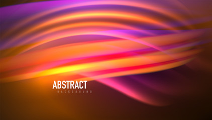 Fluid wave lines background. Trendy abstract layout template for business or technology presentation, internet poster or web brochure cover, wallpaper