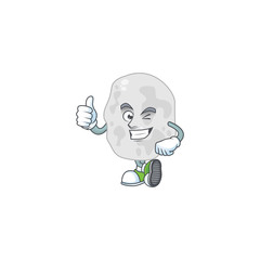 Sticker - Caricature picture of planctomycetes with Thumbs up finger