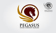 Pegasus Logo Template for all creative business company. Consulting, Excellent logo,simple and unique concept.