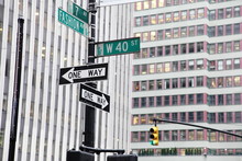 Street Sign In New York