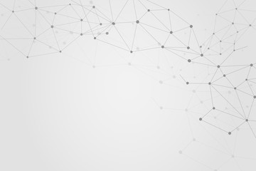Abstract connecting dots, Polygonal background, technology design, vector illustrator