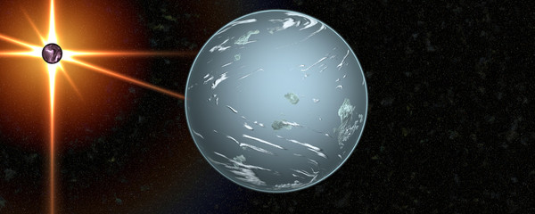 Wall Mural - solar system in space