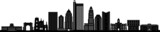 Fototapeta Do pokoju - COLUMBUS OHIO City Skyline Silhouette Cityscape Vector