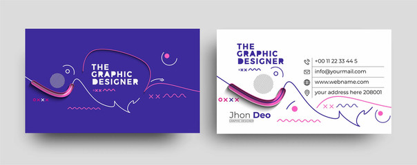 Modern Business Card - Creative and Clean Business Card Template.