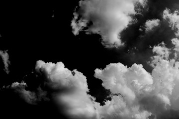 Wall Mural - black and white clouds