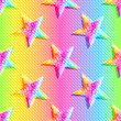 © Skutiherra - Rainbow seamless pattern with star imprints