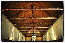 Low Angle View Of Church Ceiling