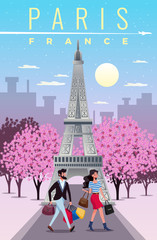 Wall Mural - Paris Travel Background